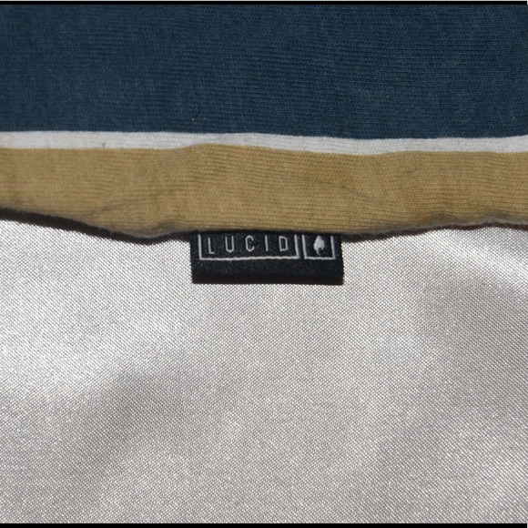 LUCID MENS T-SHIRT | blue and tan - Picture 4 of 4